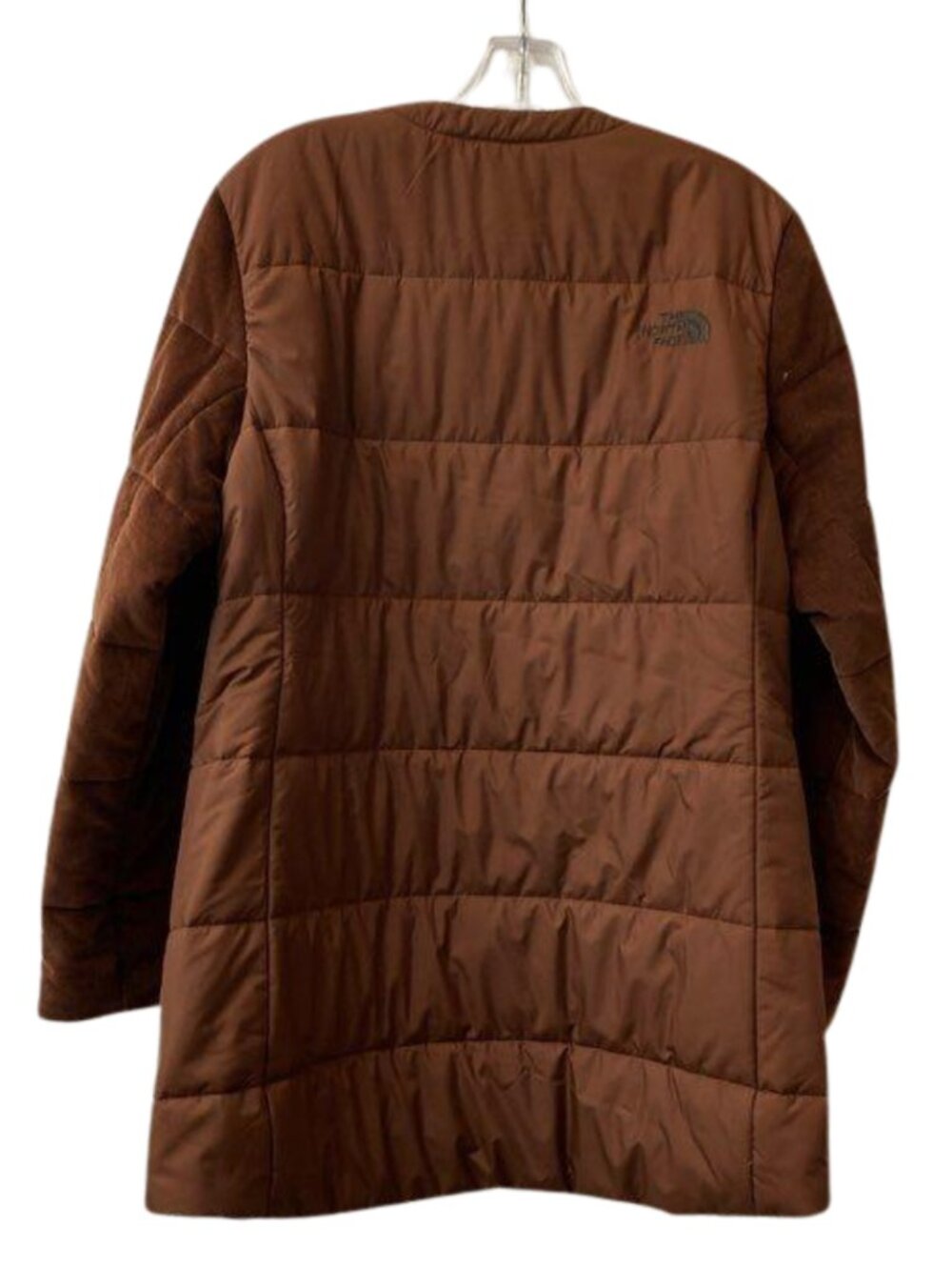 The North Face Harway Collarless Midi Jacket Quilted Puffer Dark Oak Sz L - Picture 4 of 7